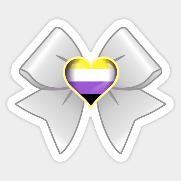 Pride Guardian: Nonbinary Sticker by LittleWhiteOwl